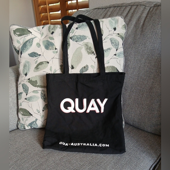 Quay Australia Tote Bag in black. - Picture 1 of 2